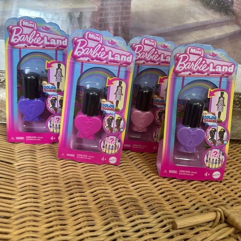 New Barbie Land Lot of 4 Color Change Reveal Mini Doll 1.5